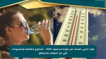 كيف تحمي نفسك من موجة حر صيف 2025.. نصائح لأطعمة ومشروبات تقي من الجفاف والإرهاق